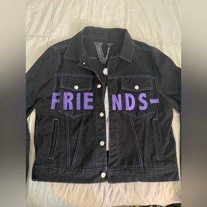 Vlone Purple Denim Jacket Size: Medium